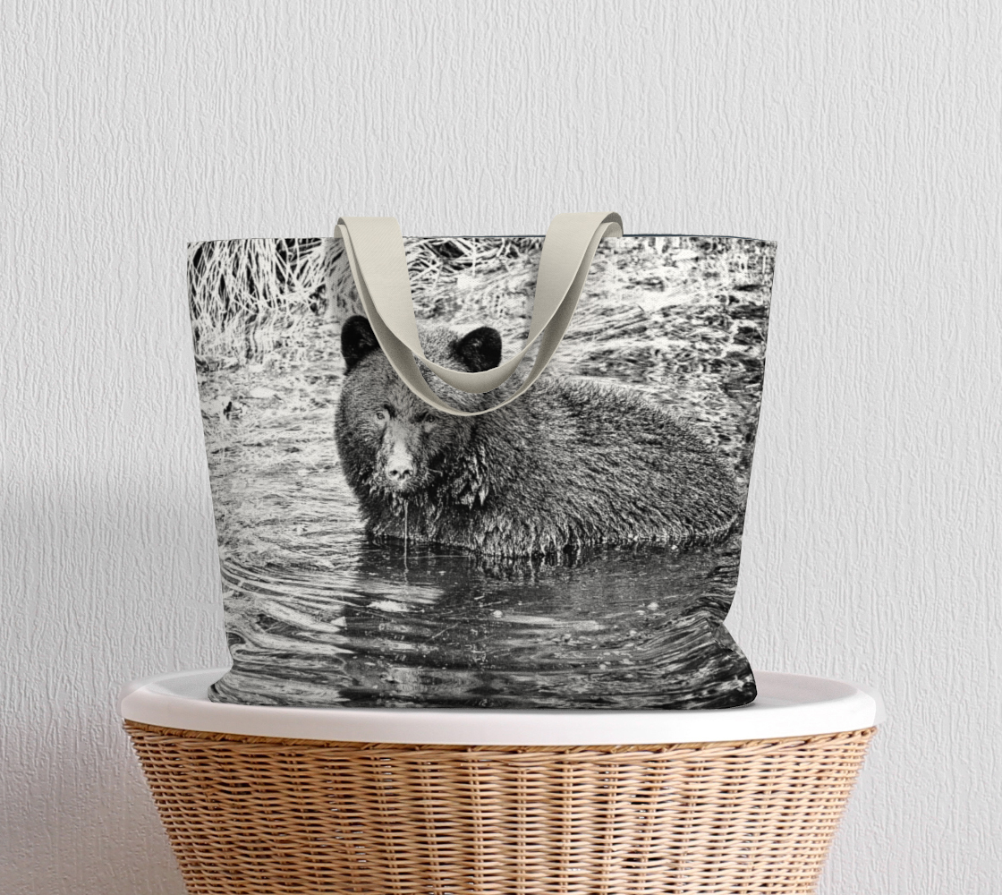 Van Isle Goddess Black Bear Ucluelet  Market Tote