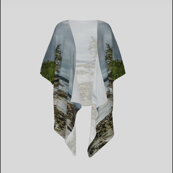 Video of McKenzie Beach draped kimono.
