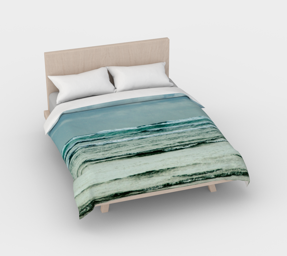 Ocean Calling Long Beach Tofino Cotton Duvet Cover