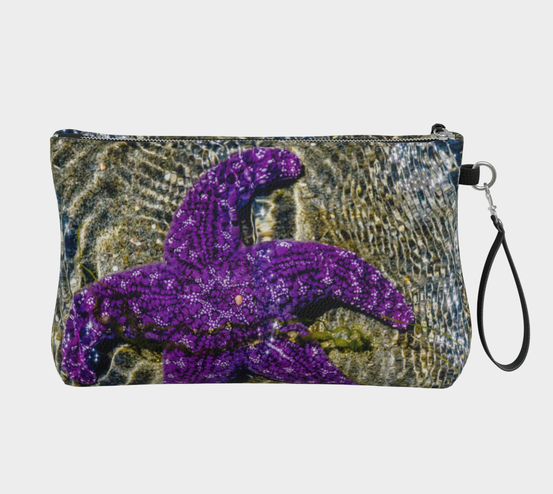 Amazing Starfish Vegan Leather Makeup Bag