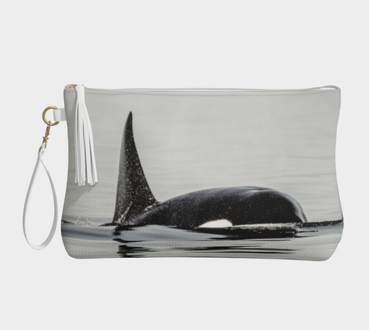 Orca Spray Vegan Leather Makeup Bag