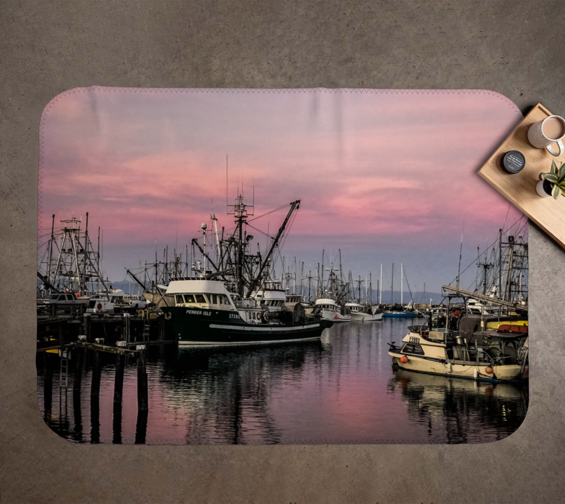 Sunset Marina French Creek Coastal Blanket