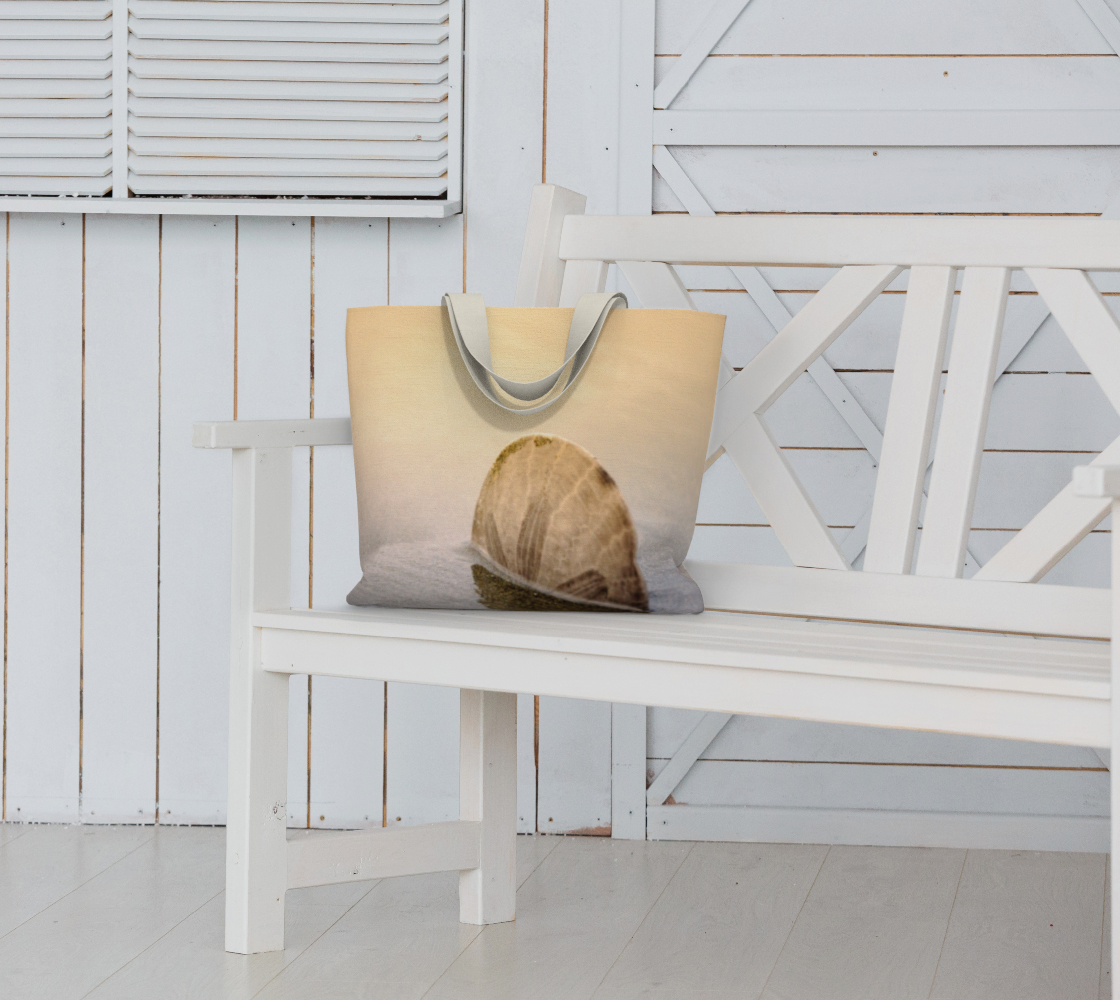 Van Isle Goddess Standing in the Glow Sand Dollar oversized Market Tote.