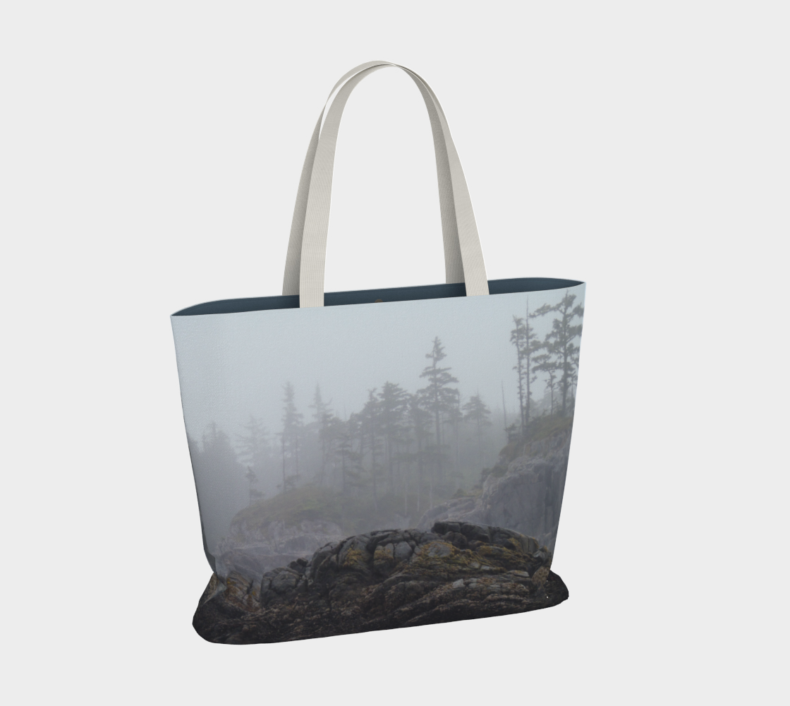 Van Isle Goddess West Coast Fog oversized Market Tote.