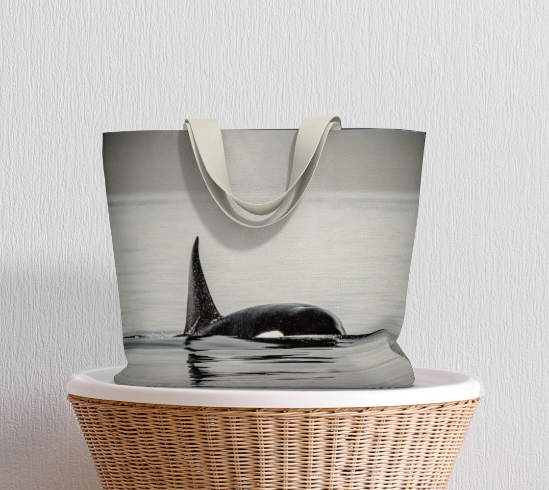 Van Isle Goddess Orca Spray oversized Market Tote.