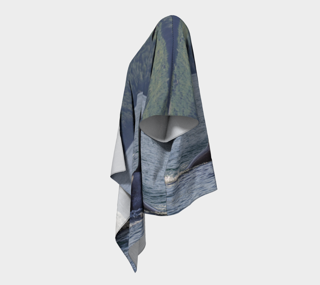 Orca So Close Draped Kimono