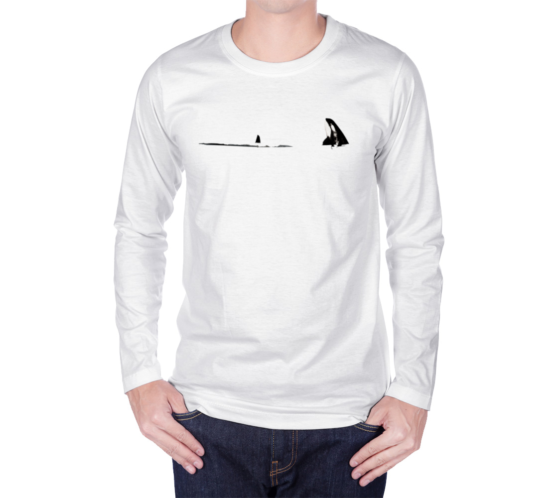 Orca Spy Hop Long Sleeve Unisex T-Shirt Van Isle Goddess 100% cotton crew neck long sleeve super comfy tee is a must-have basic for any wardrobe.  Features:  Flattering unisex fit Cozy long sleeves Crew neck Made with Milltex lightweight fabric Sizes small to 2XL