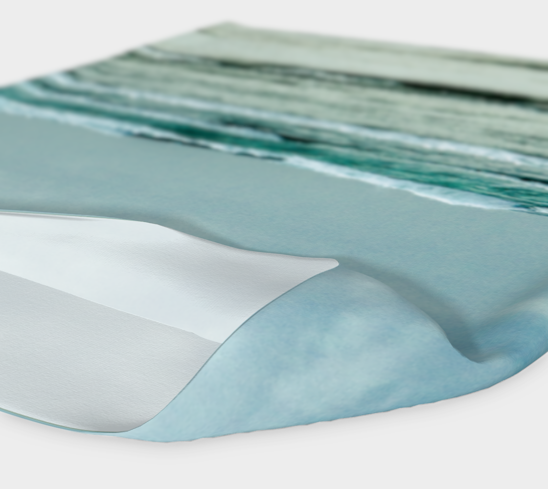 ocean calling is a headband and or neck gaiter with an image of the ocean waves at long beach in tofino