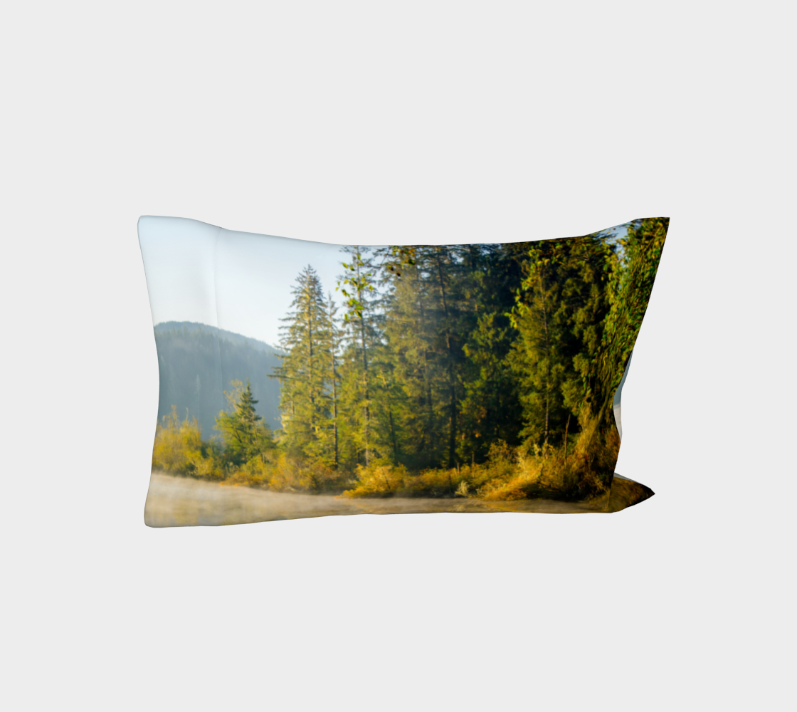 Autumn Sunrise Fairy Lake Bed Pillowcase