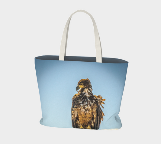 Van Isle Goddess Eye on You Eagle oversized Market Tote. 