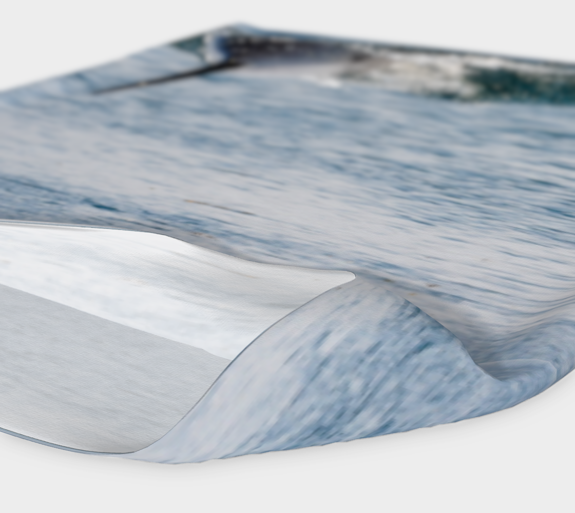 Orcas by my Side headband and or neck gaiter features a image of a Mama and Baby Orca in the Salish Sea.