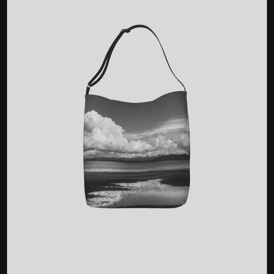 Video Parksville Beach Neoprene Day Tote: Captivating Coastal Landscape Tote Bag