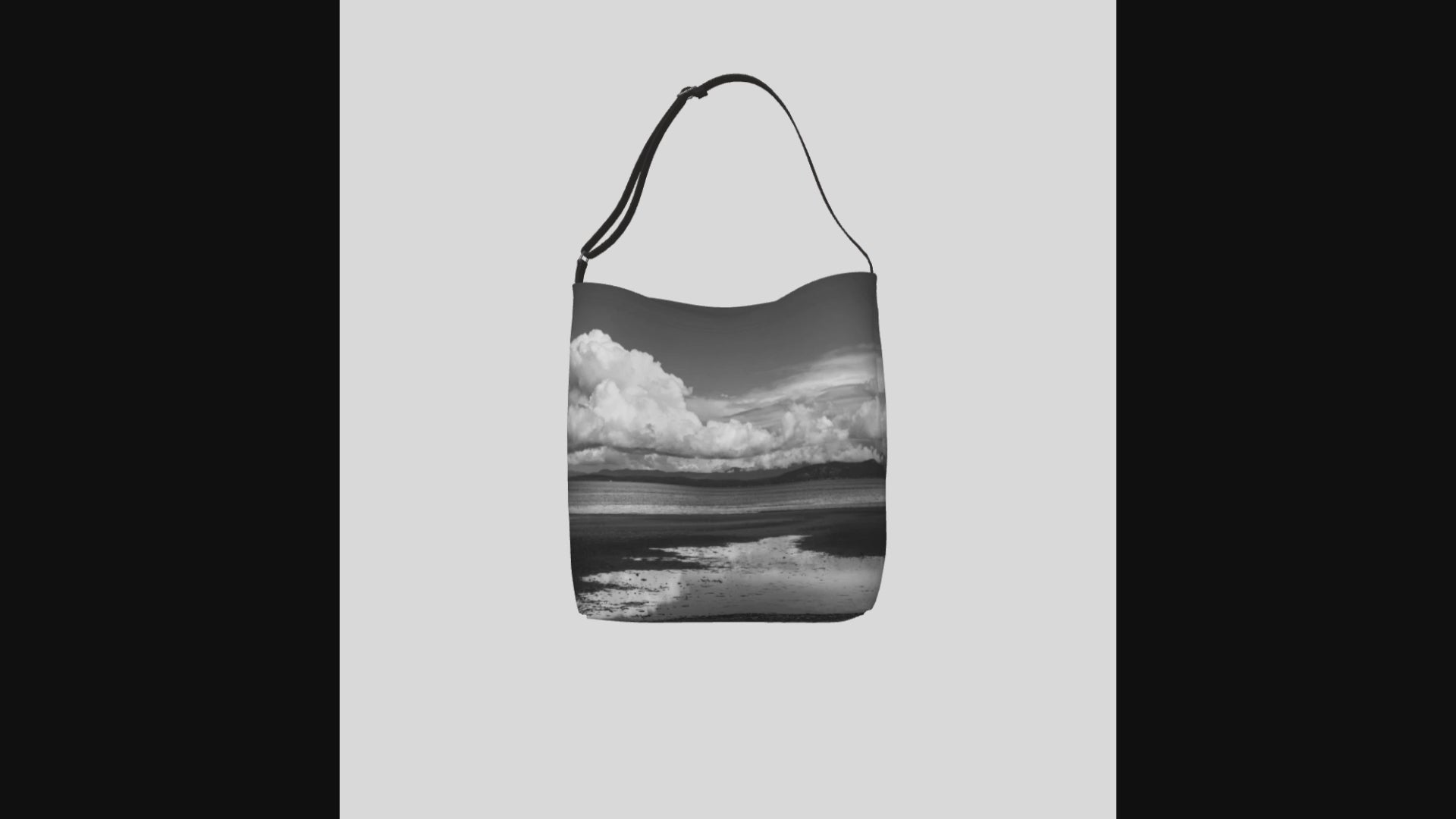 Video Parksville Beach Neoprene Day Tote: Captivating Coastal Landscape Tote Bag