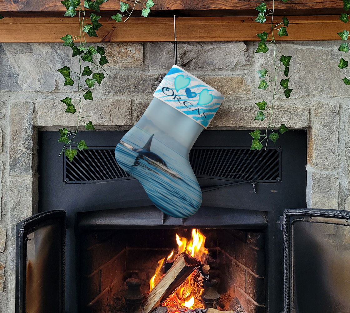 Love Orcas Holiday Stocking