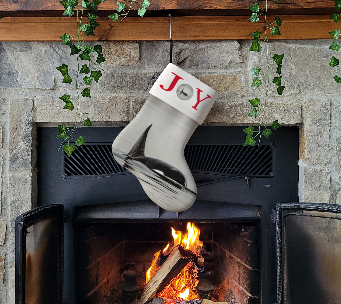 Joy Orca Holiday Stocking