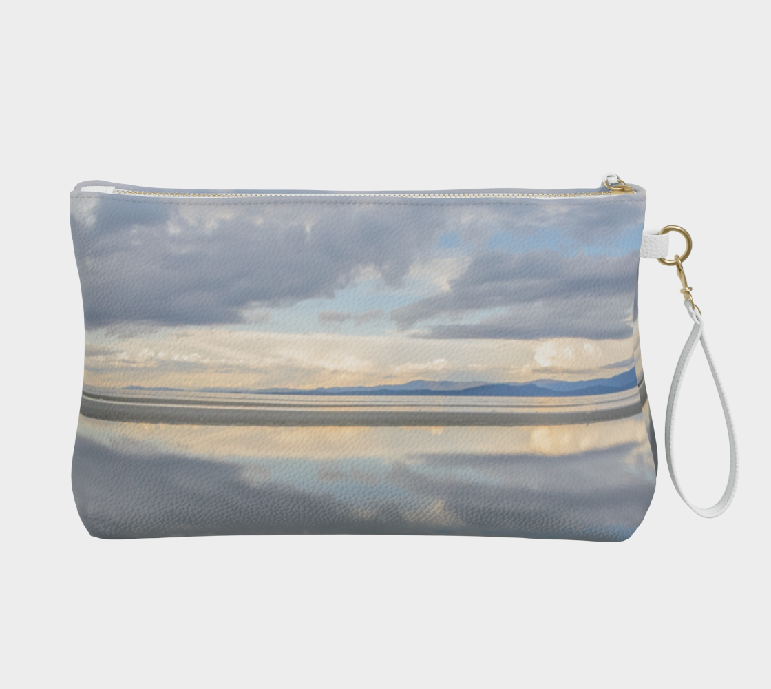 Light Language Parksville Beach Vegan Leather Makeup Bag