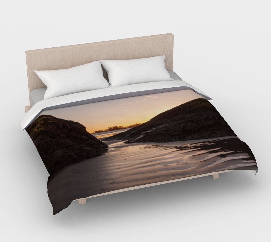 Distant Sunset Tofino Cotton Duvet Cover