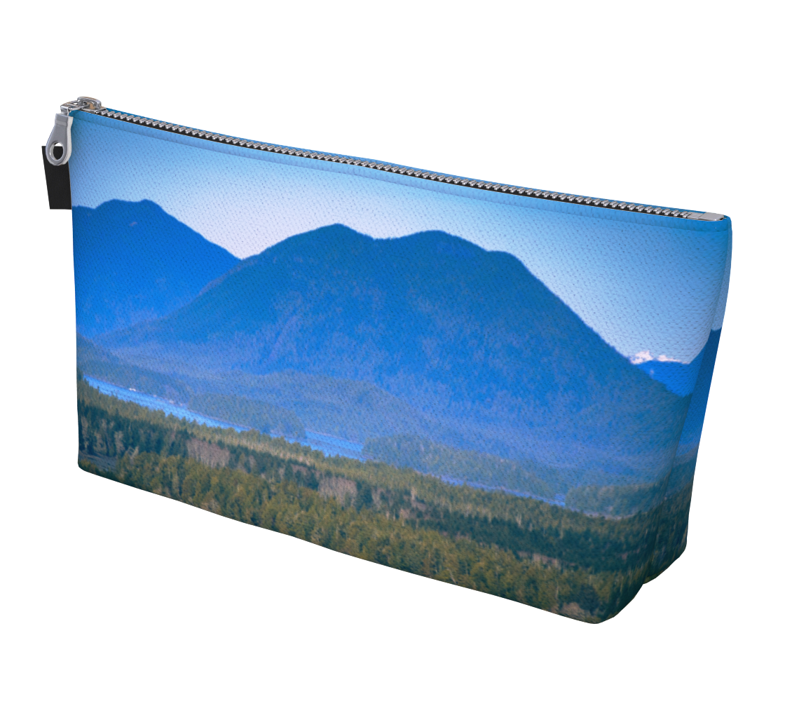Radar Hill View Tofino Makeup Bag by Vanislegoddess.com is available in 2 sizes.