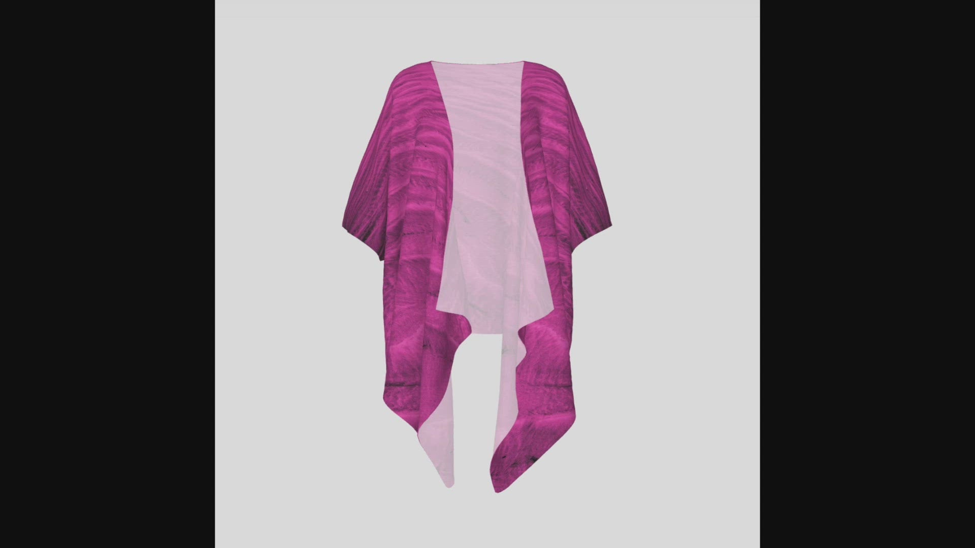 Video of Pink Sand Draped kimono