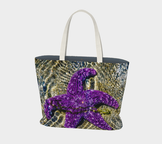 Van Isle Goddess Last Day in May Starfish oversized Market Tote.