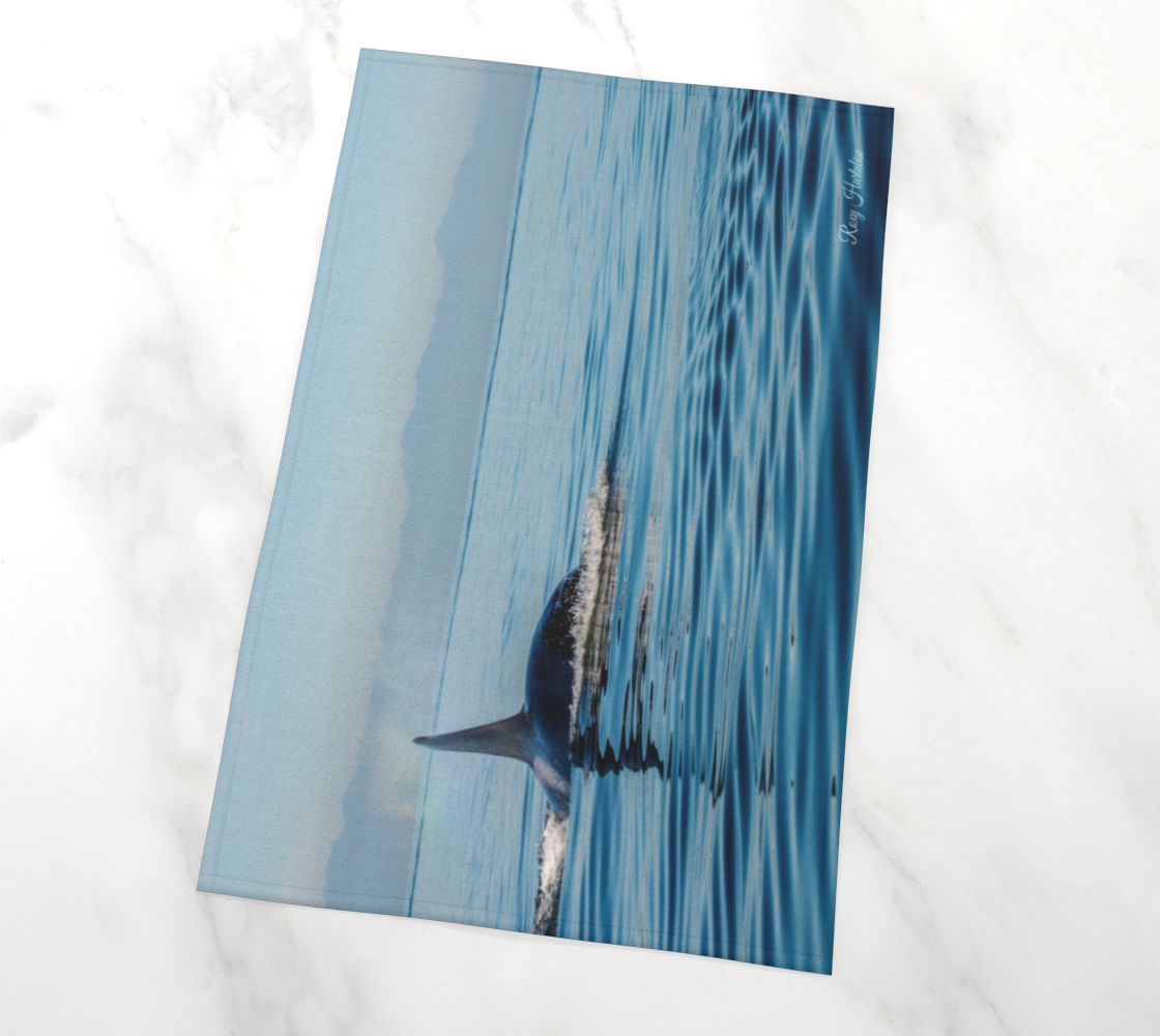 Orca Spray Tea Towels Vancouver Island photography by Roxy Hurtubise VanIsleGoddess.com