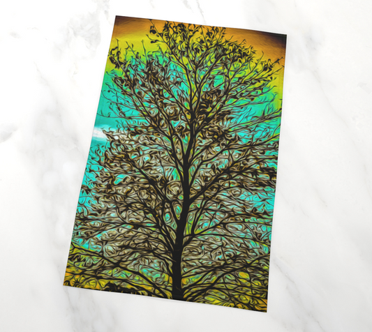 Island Tree of Life Vancouver Island Tea Towels photographic artwork by Roxy Hurtubise VanIsleGoddess.com