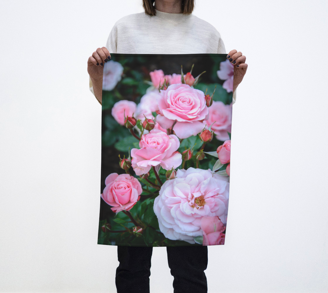 Joy of Roses Tea Towel