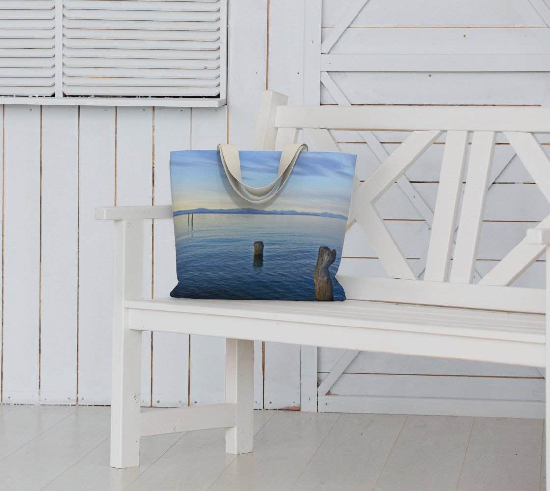 Van Isle Goddess Qualicum Beach Evening oversized Market Tote.