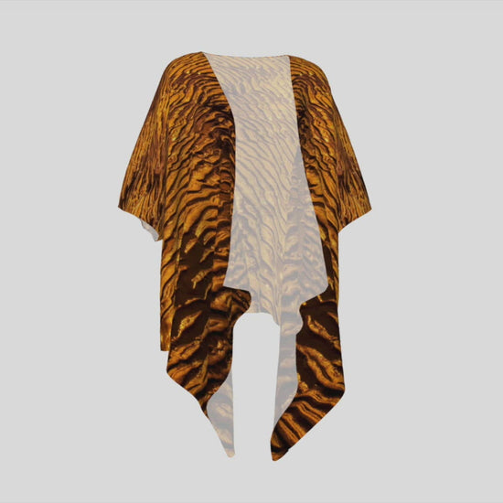 Video of the Golden Sand draped kimono.