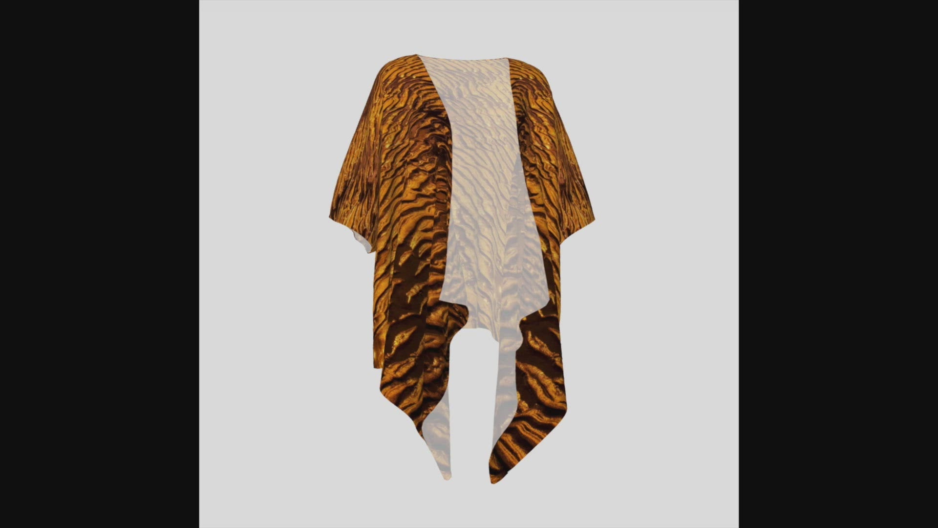 Video of the Golden Sand draped kimono.