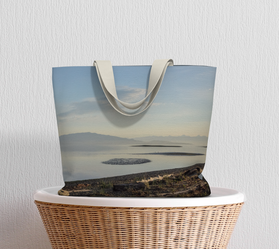 Van Isle Goddess Early Morning Rise Parksville Beach oversized market tote.