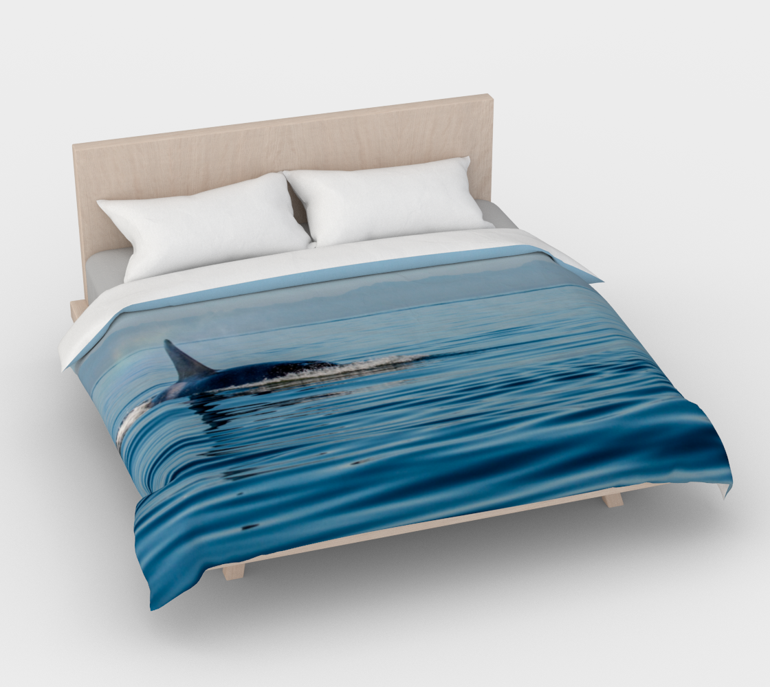 Orca Spray Cotton Duvet Cover