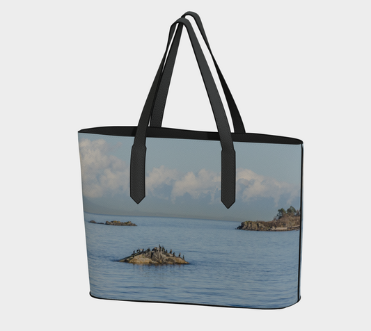 Nanoose Bay Vegan Leather Tote Bag