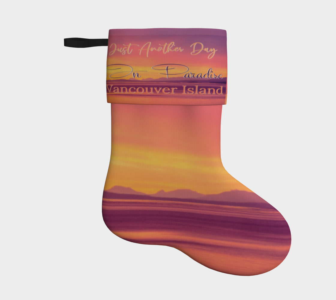 Just Another Day In Paradise Vancouver Island Holiday Stocking