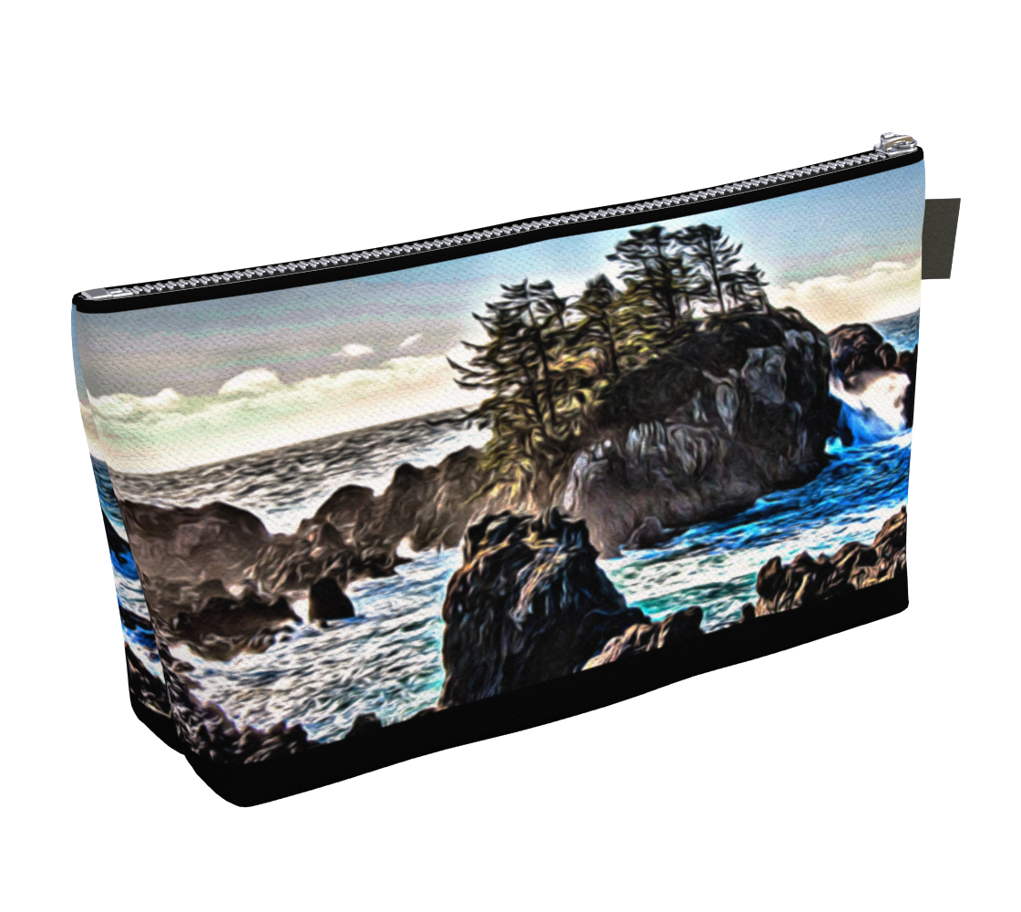 Coastal Energy Makeup Bag by Van Isle Goddess Vancouver Island available in 2 sizes.