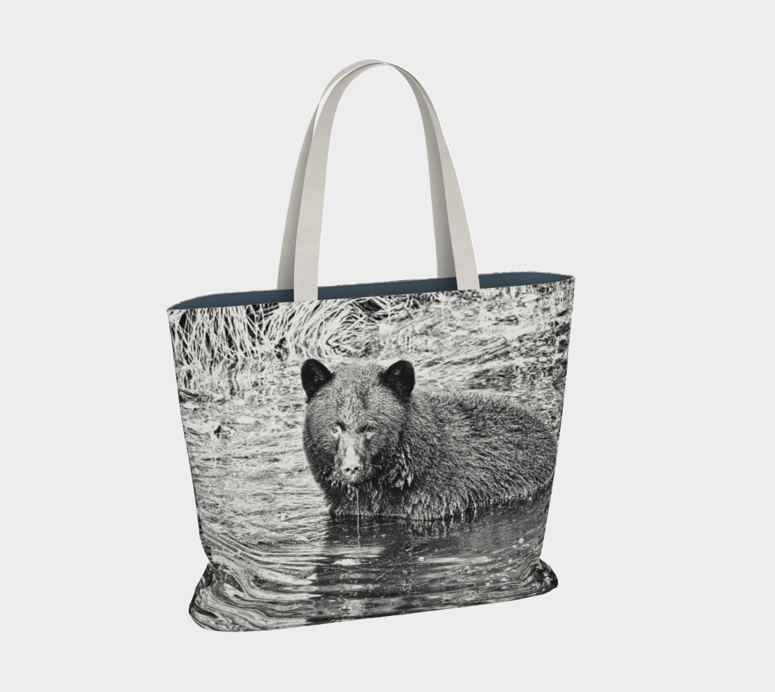 Van Isle Goddess Black Bear Ucluelet  Market Tote