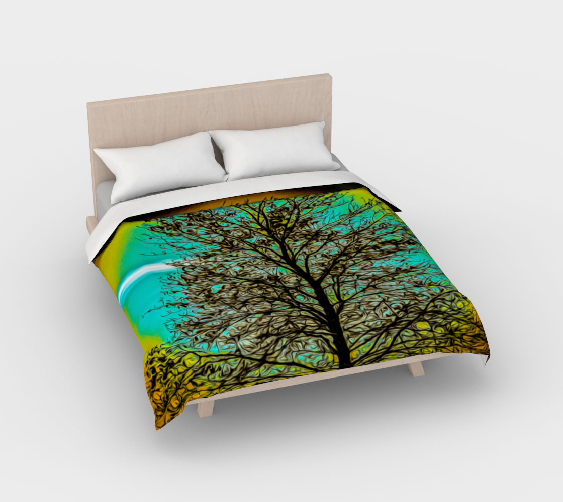 Island Tree Of Life Cotton Duvet Cover