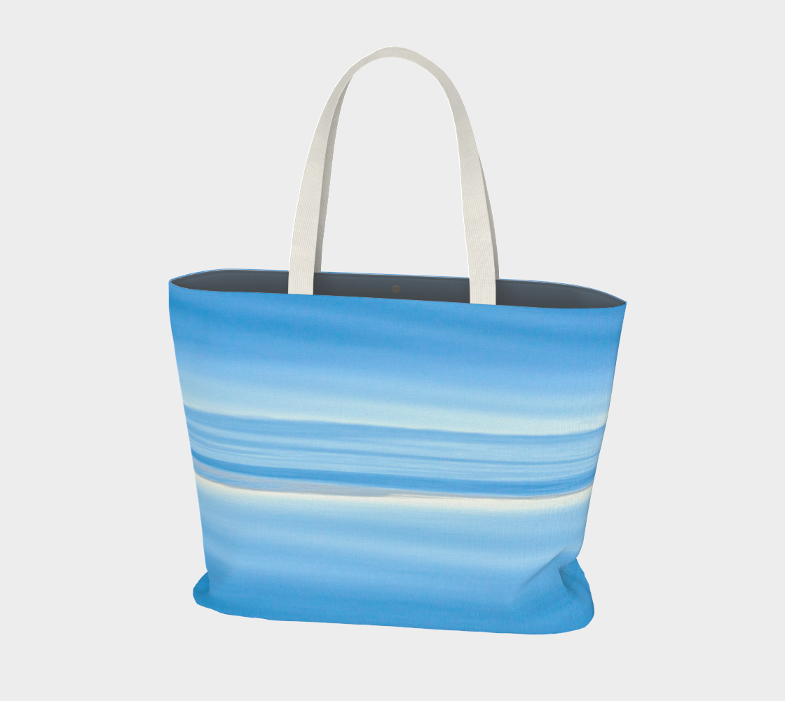 Van Isle Goddess Ocean Blue Horizon oversized  Market Tote.