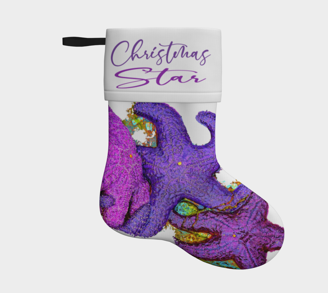 Christmas Star Starfish Holiday Stocking