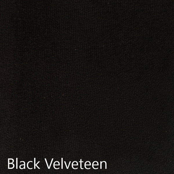 Black Velveteen fabric selection