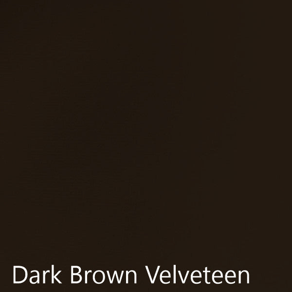 dark brown velveteen