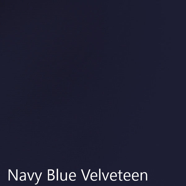 Navy Blue Velveteen fabric selection