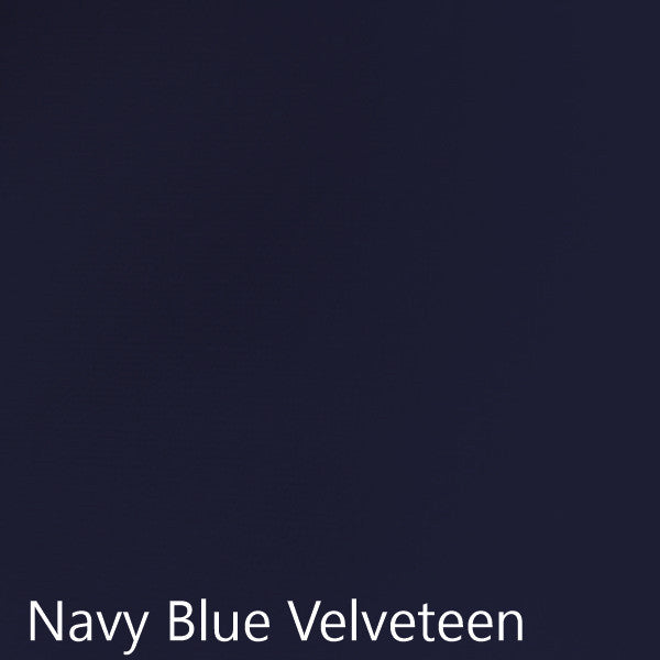 Navy Blue Velveteen fabric selection 