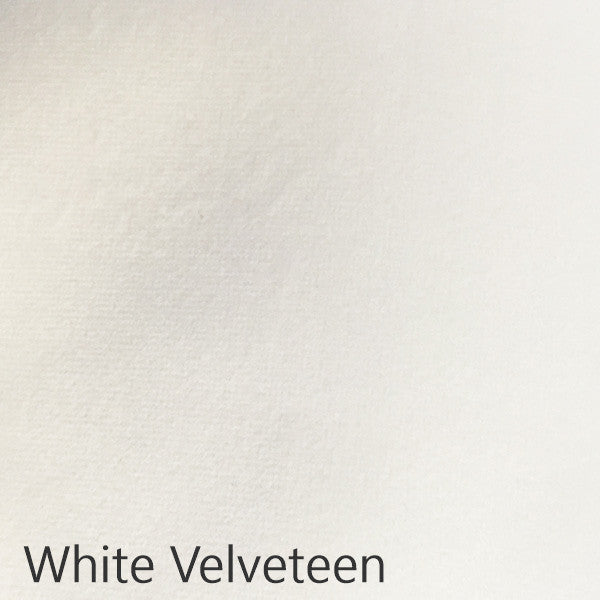 White Velveteen fabric selection