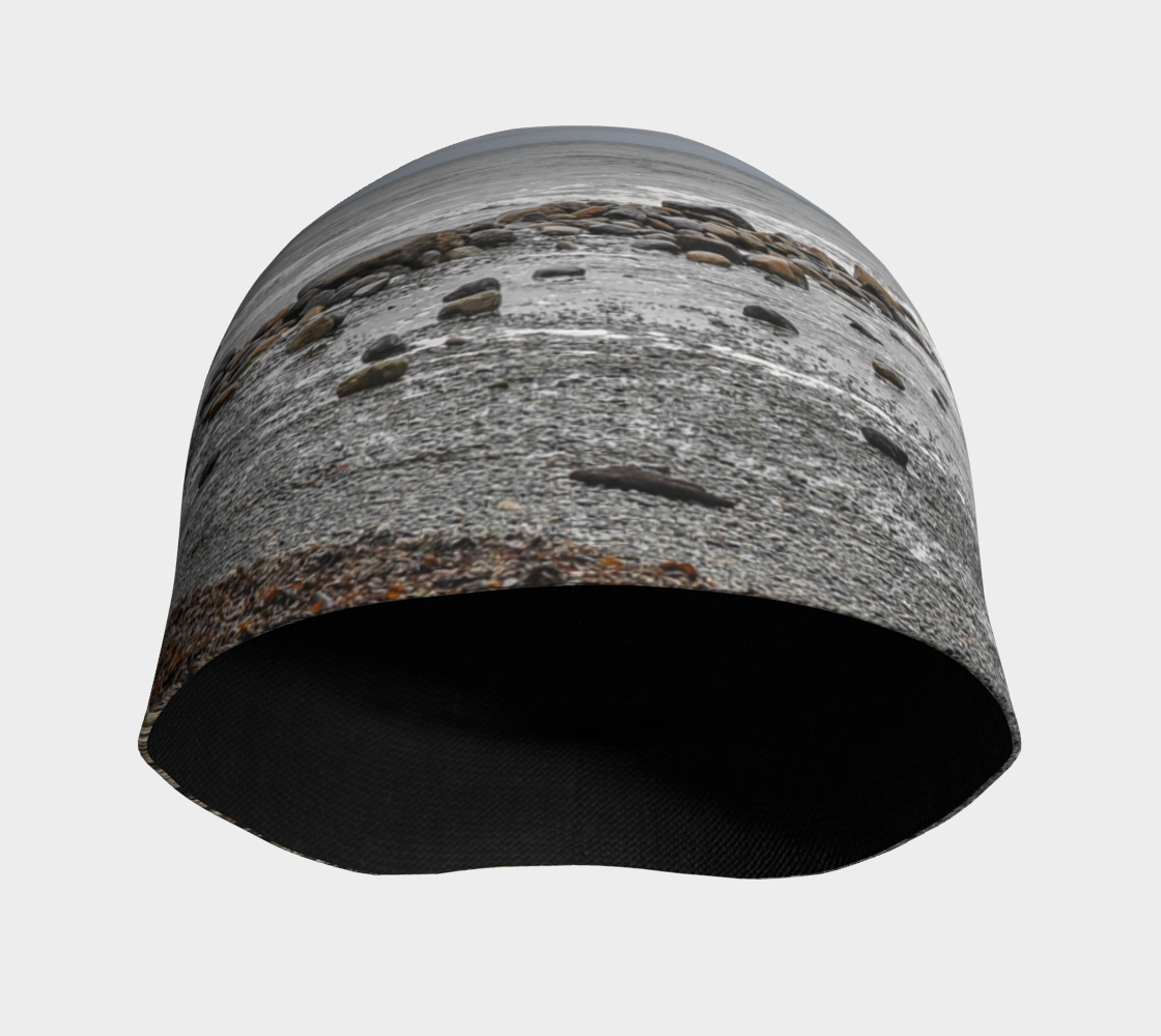 Front side Gray Day Beanie by Roxy Hurtubise VanIsleGoddess.Com