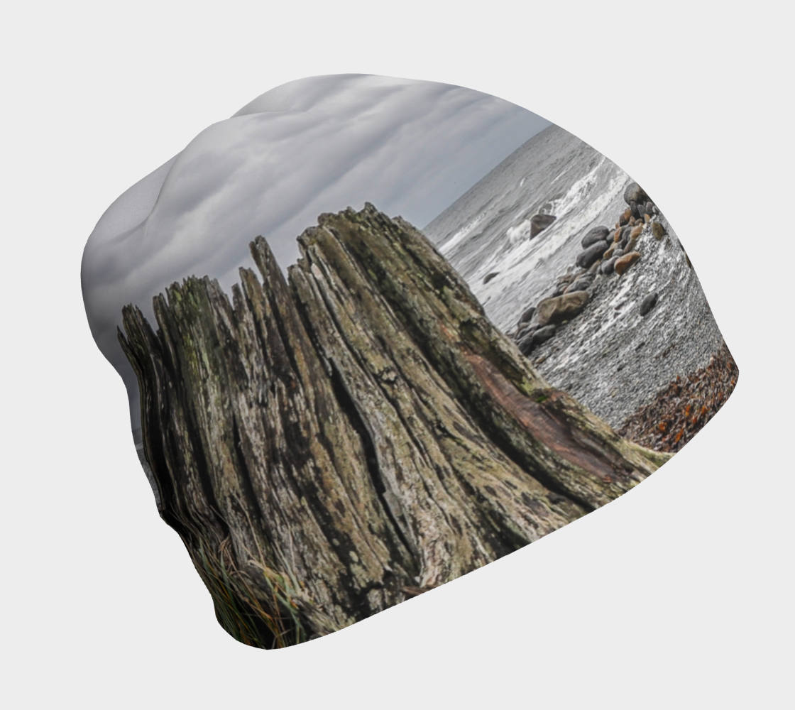 Right side Gray Day Beanie by Roxy Hurtubise VanIsleGoddess.Com