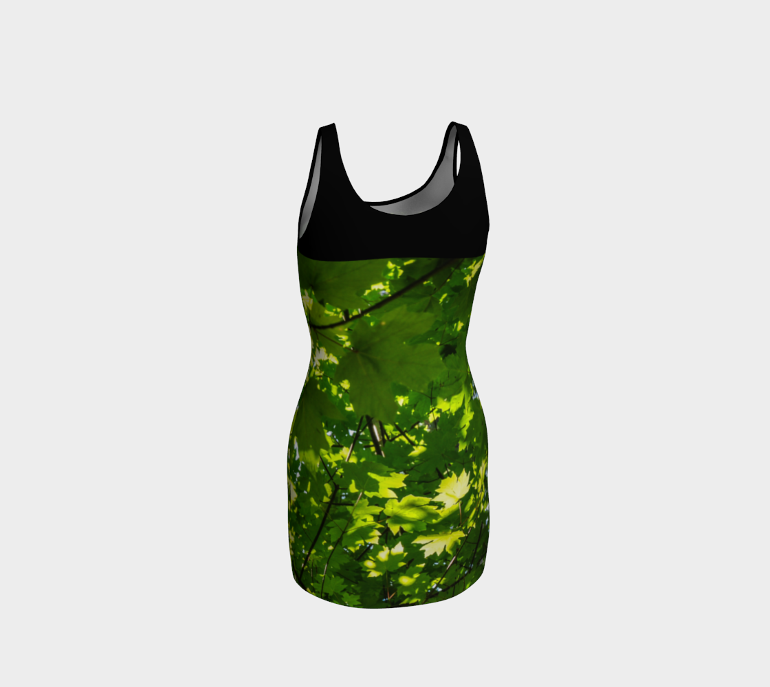 Canopy of Leaves Body Contour Dress by Roxy Hurtubise back