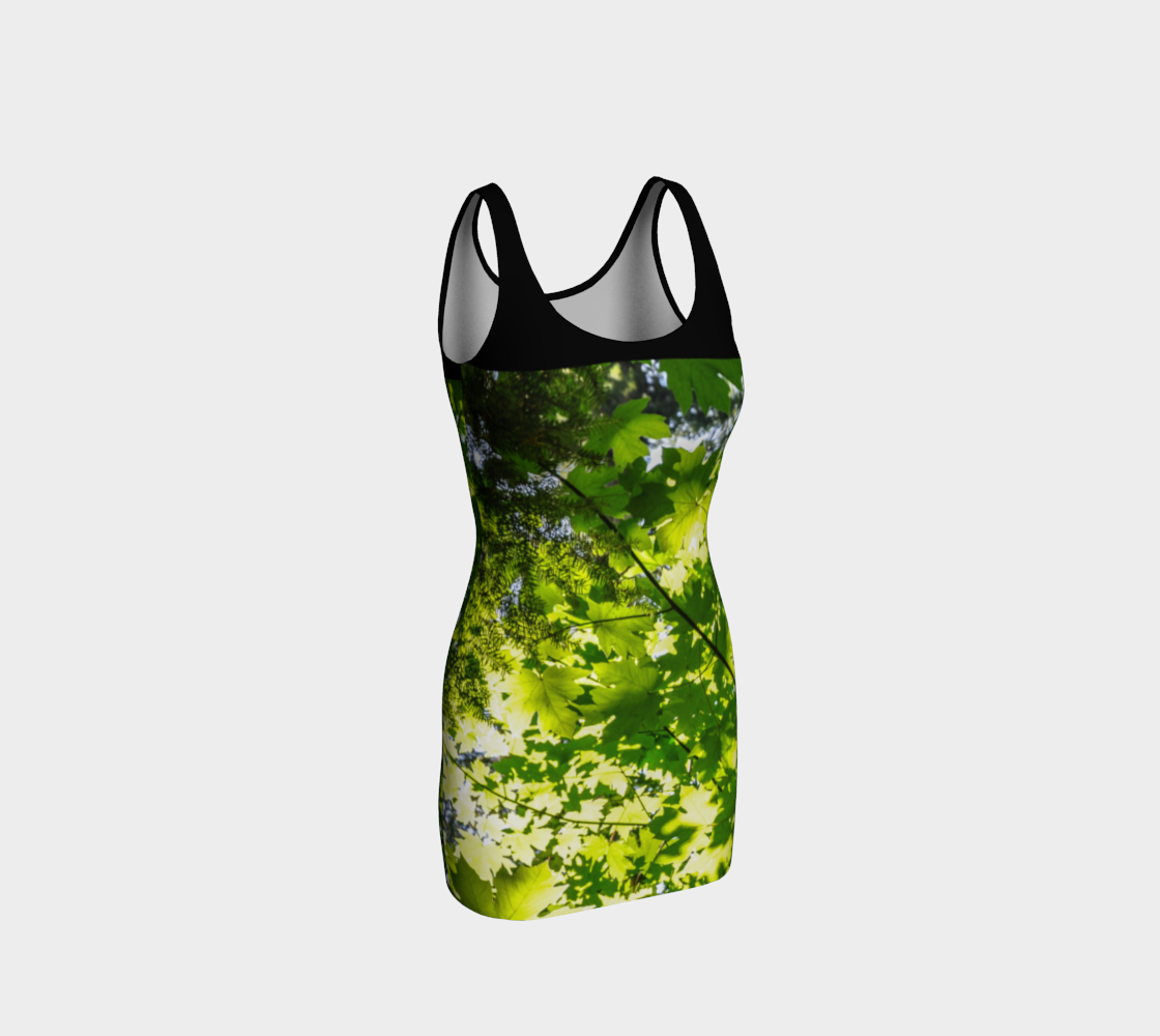Canopy of Leaves Body Contour Dress by Roxy Hurtubise Front