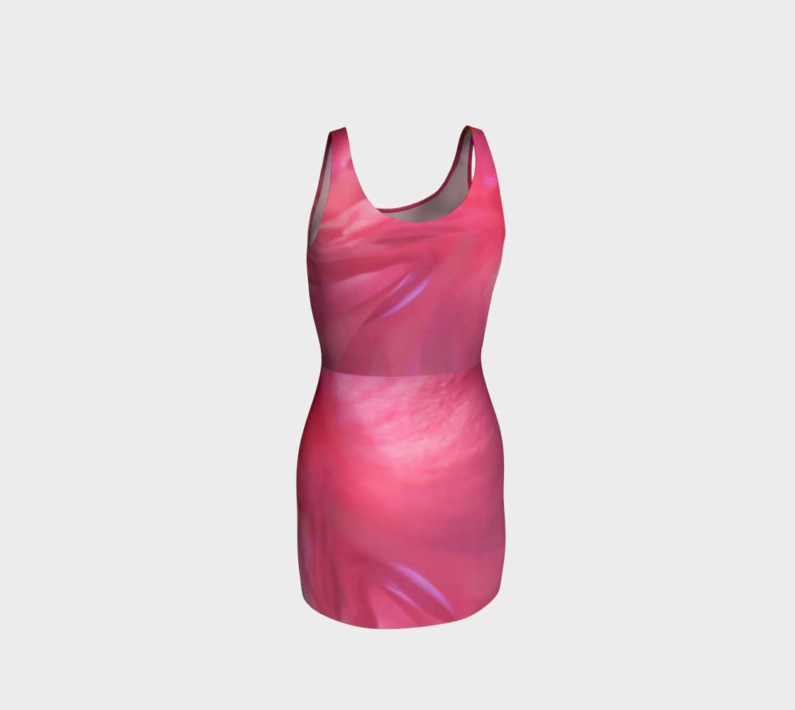 Soft Rose Body Contour Dress by Roxy Hurtubise back