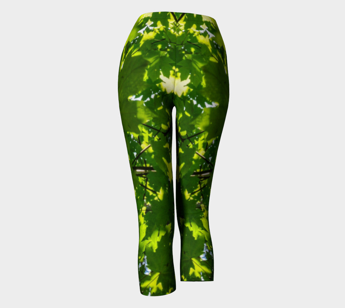 Canopy of Leaves Capris by Roxy Hurtubise  back